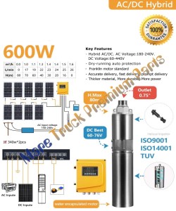 Solar well pump hybrid
